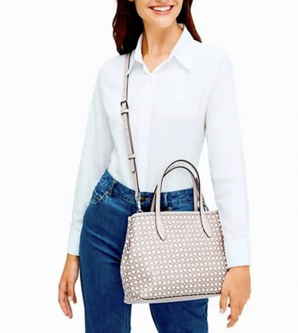ORIG Preloved Kate Spade KS Link Mini Tote Beige Bag