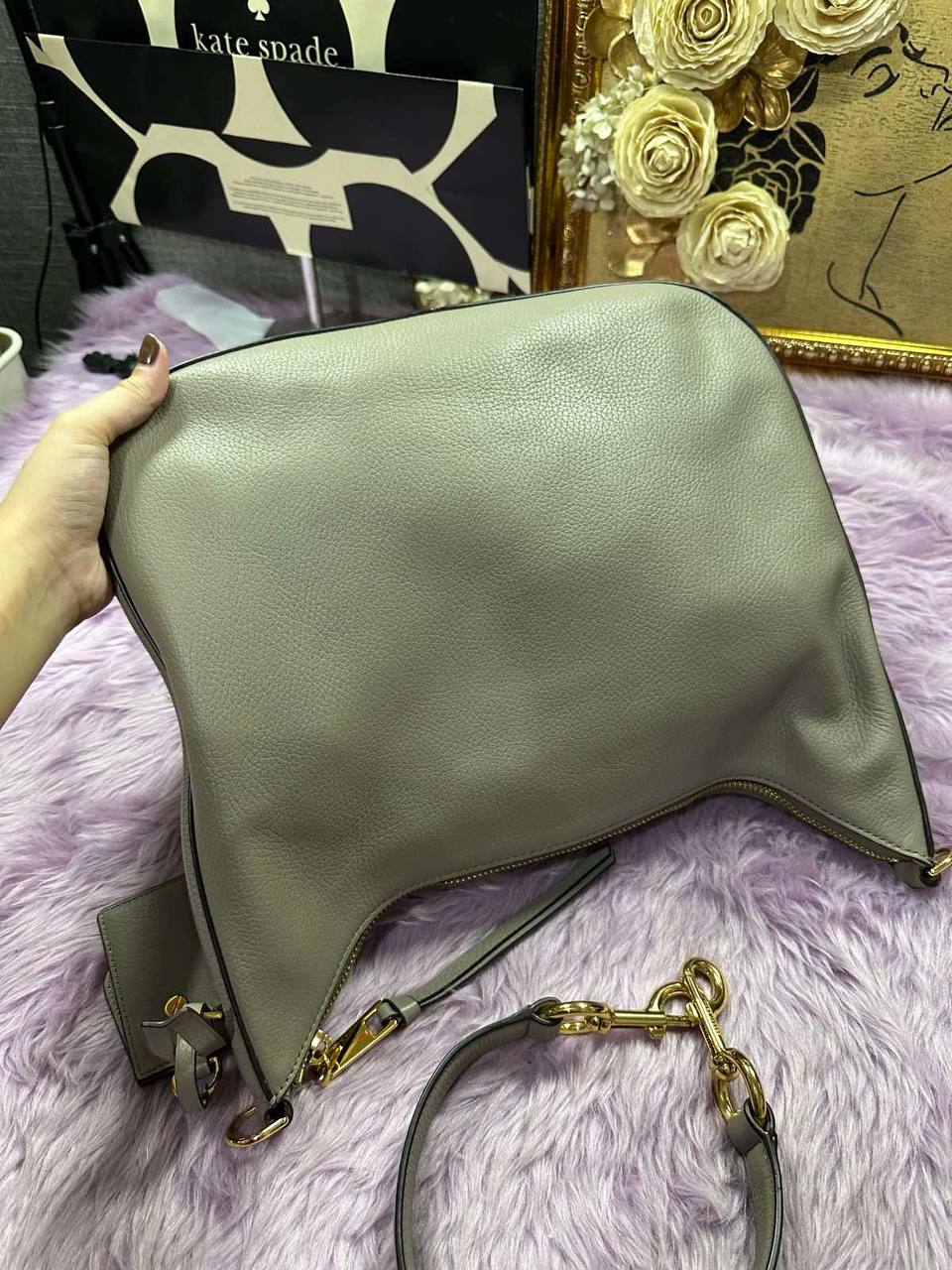ORIG Preloved Marc Jacobs MJ Recruit Hobo Large Satchel Brown Bag