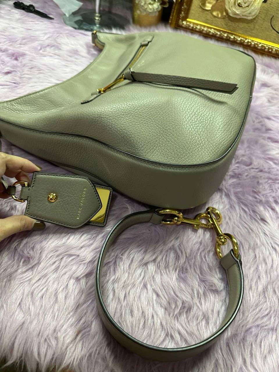 ORIG Preloved Marc Jacobs MJ Recruit Hobo Large Satchel Brown Bag
