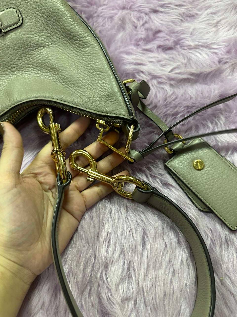 ORIG Preloved Marc Jacobs MJ Recruit Hobo Large Satchel Brown Bag