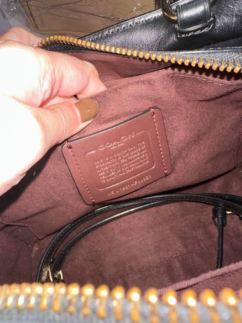 ORIG Preloved Coach RARE Zoe Carryall Quilted Black Satchel Bag