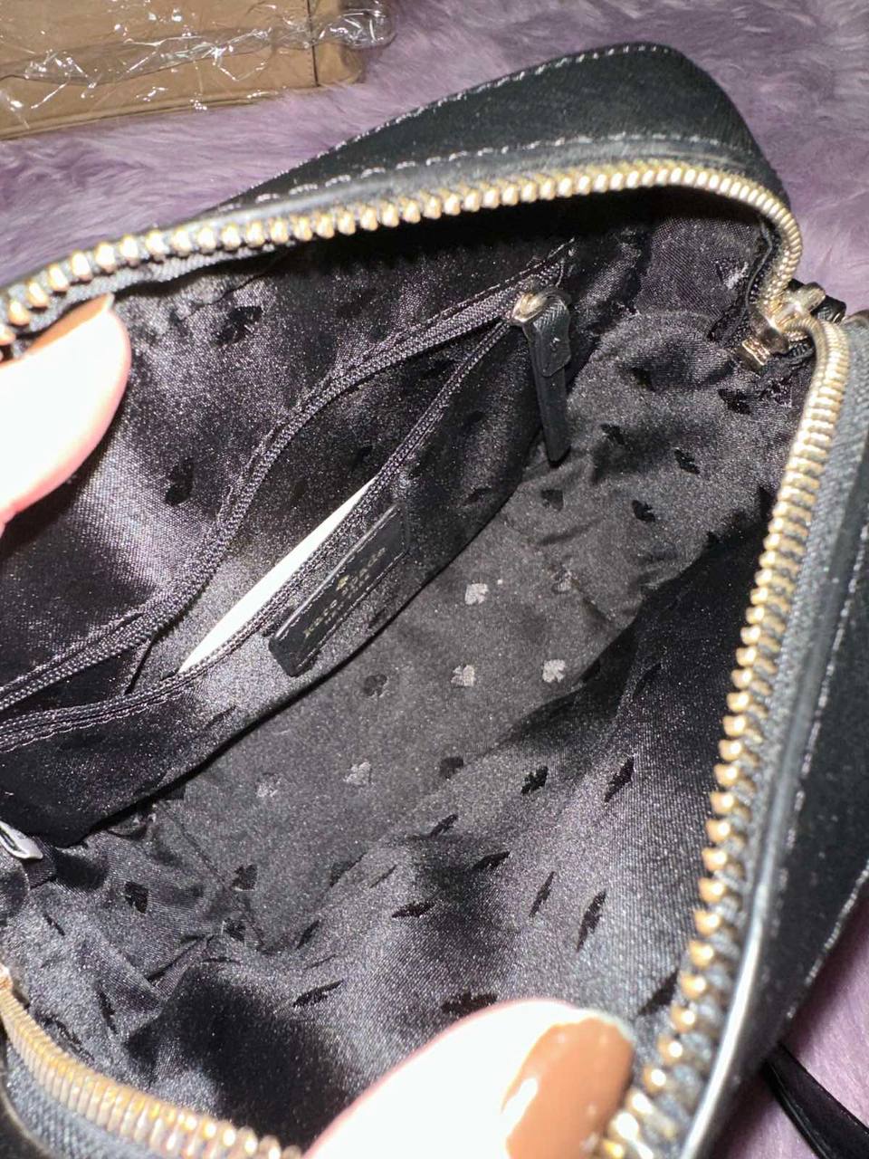 ORIG Preloved Kate Spade KS Newbury Lane Cammie Camera Black Crossbody Bag
