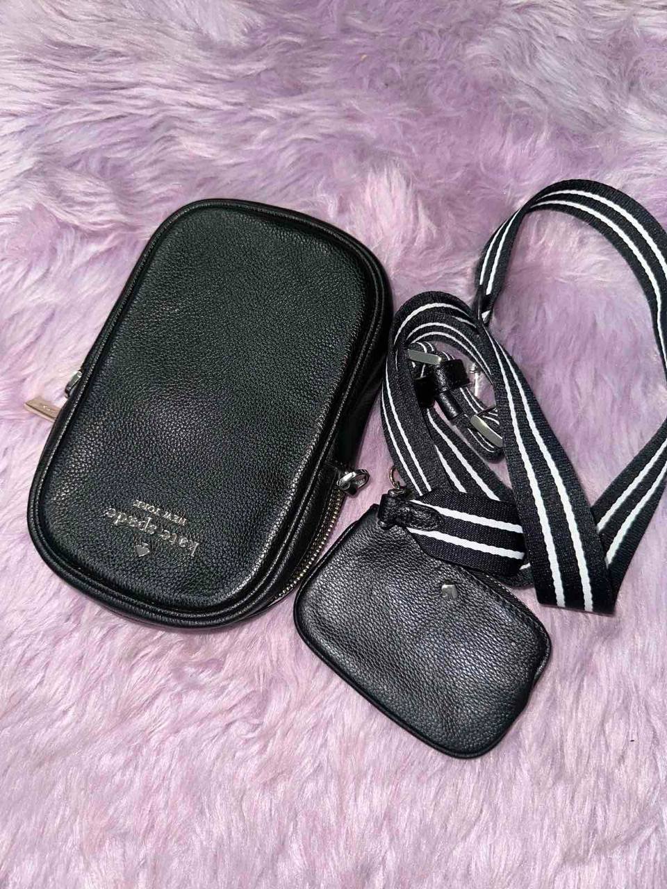 ORIG Preloved Kate Spade KS Rosie North South Phone Black Bag with Wallet