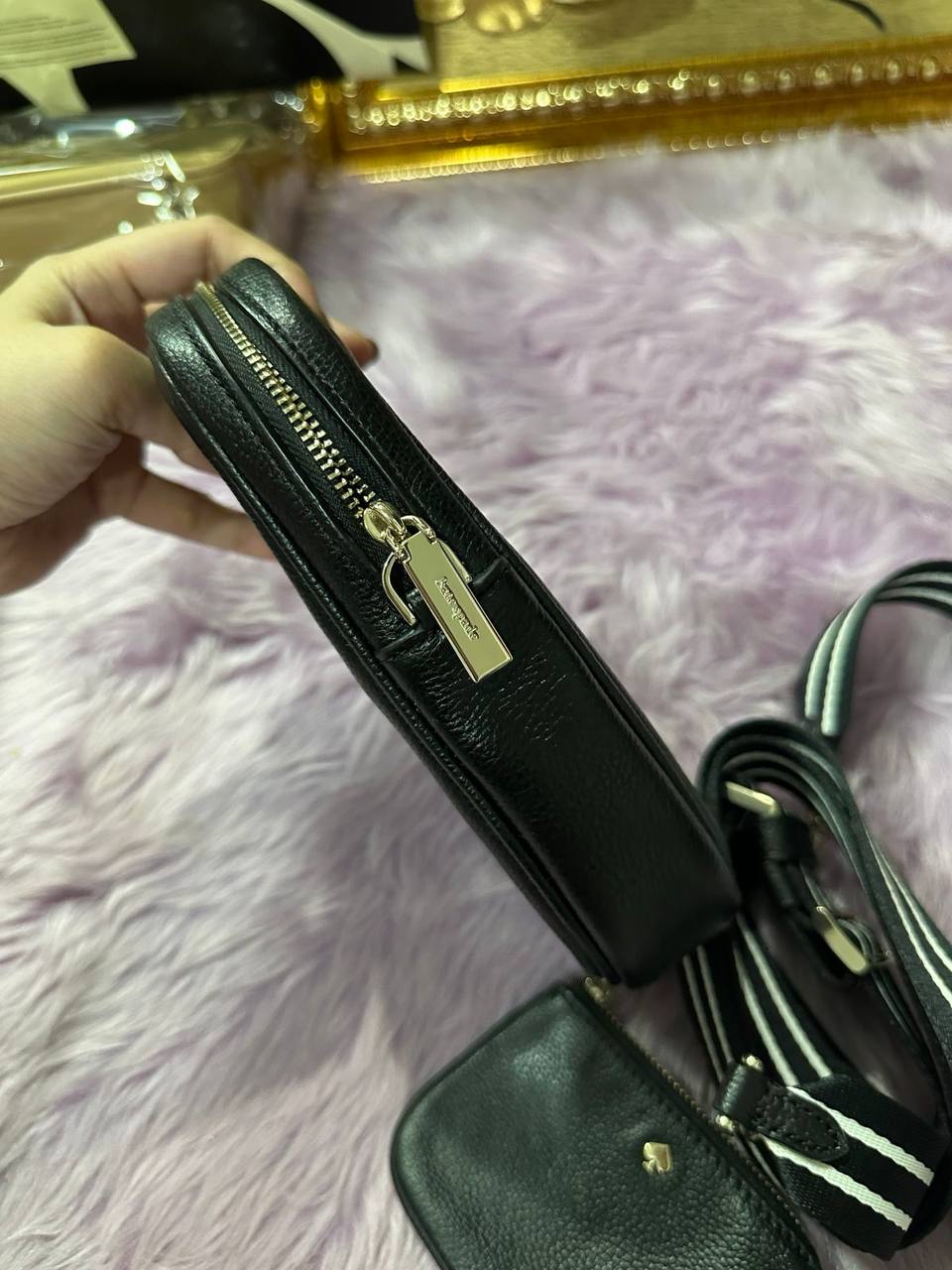 ORIG Preloved Kate Spade KS Rosie North South Phone Black Bag with Wallet