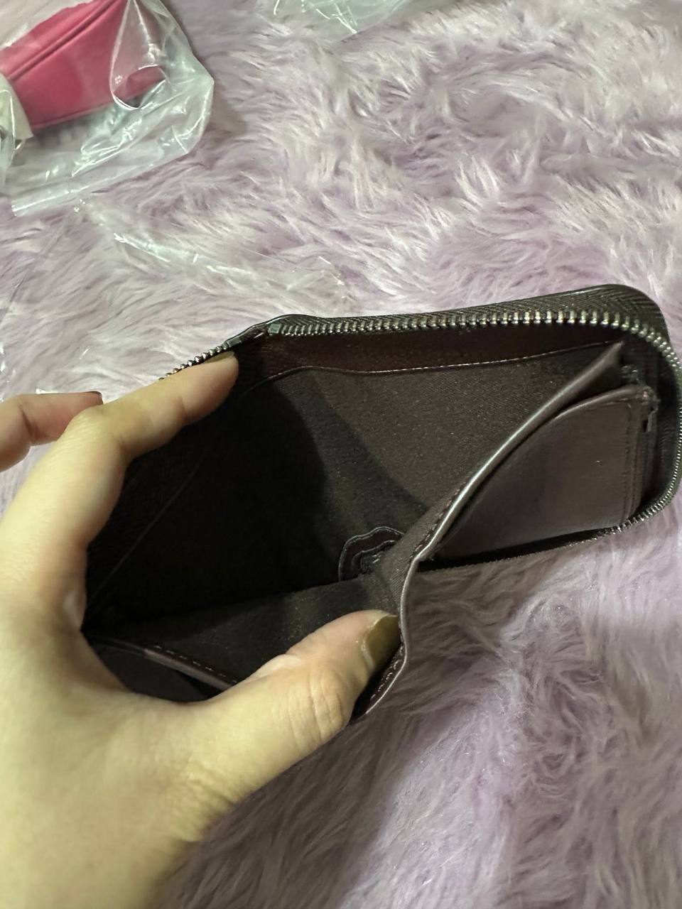 ORIG & IMPORTED Coach Small Zip Around Wallet Brown Bronze