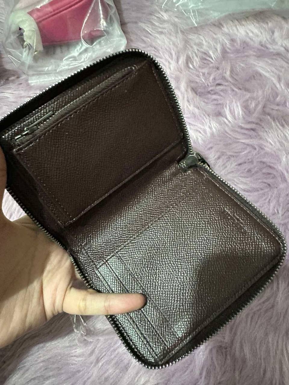 ORIG & IMPORTED Coach Small Zip Around Wallet Brown Bronze