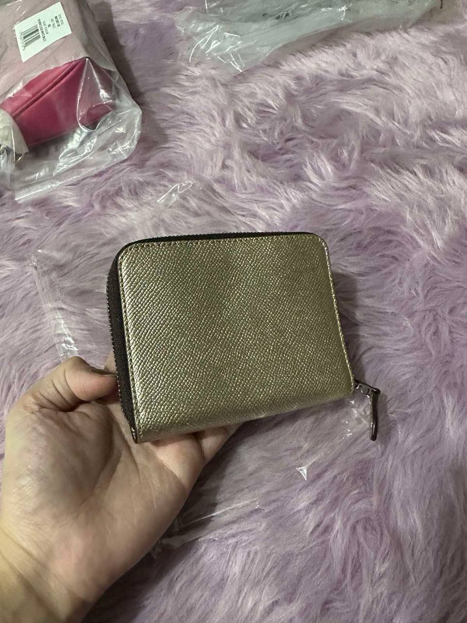 ORIG & IMPORTED Coach Small Zip Around Wallet Brown Bronze