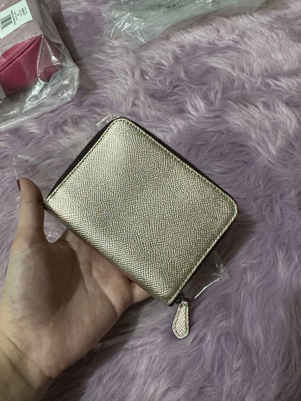 ORIG & IMPORTED Coach Small Zip Around Wallet Brown Bronze