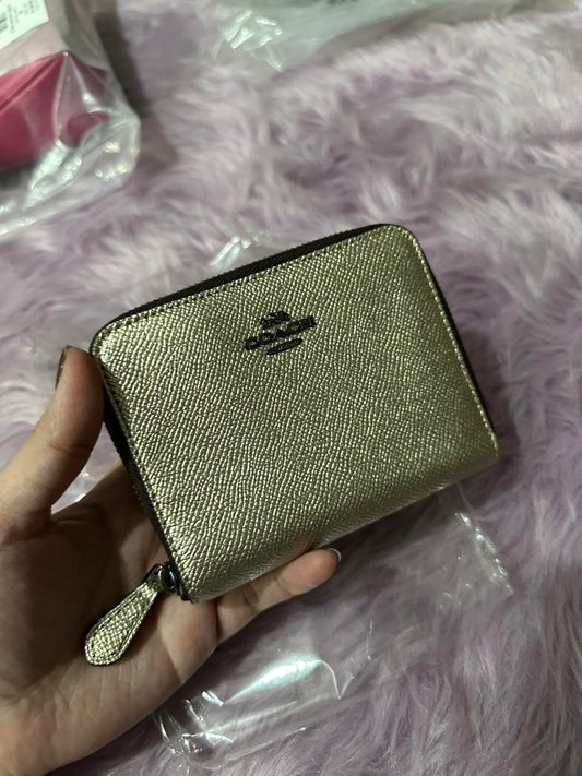 ORIG & IMPORTED Coach Small Zip Around Wallet Brown Bronze