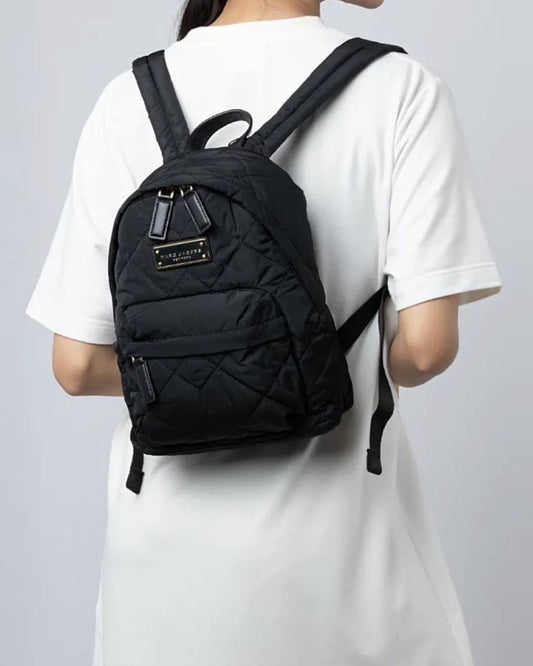 ORIG & IMPORTED Marc Jacobs Quilted Nylon Mini Backpack Black Bag