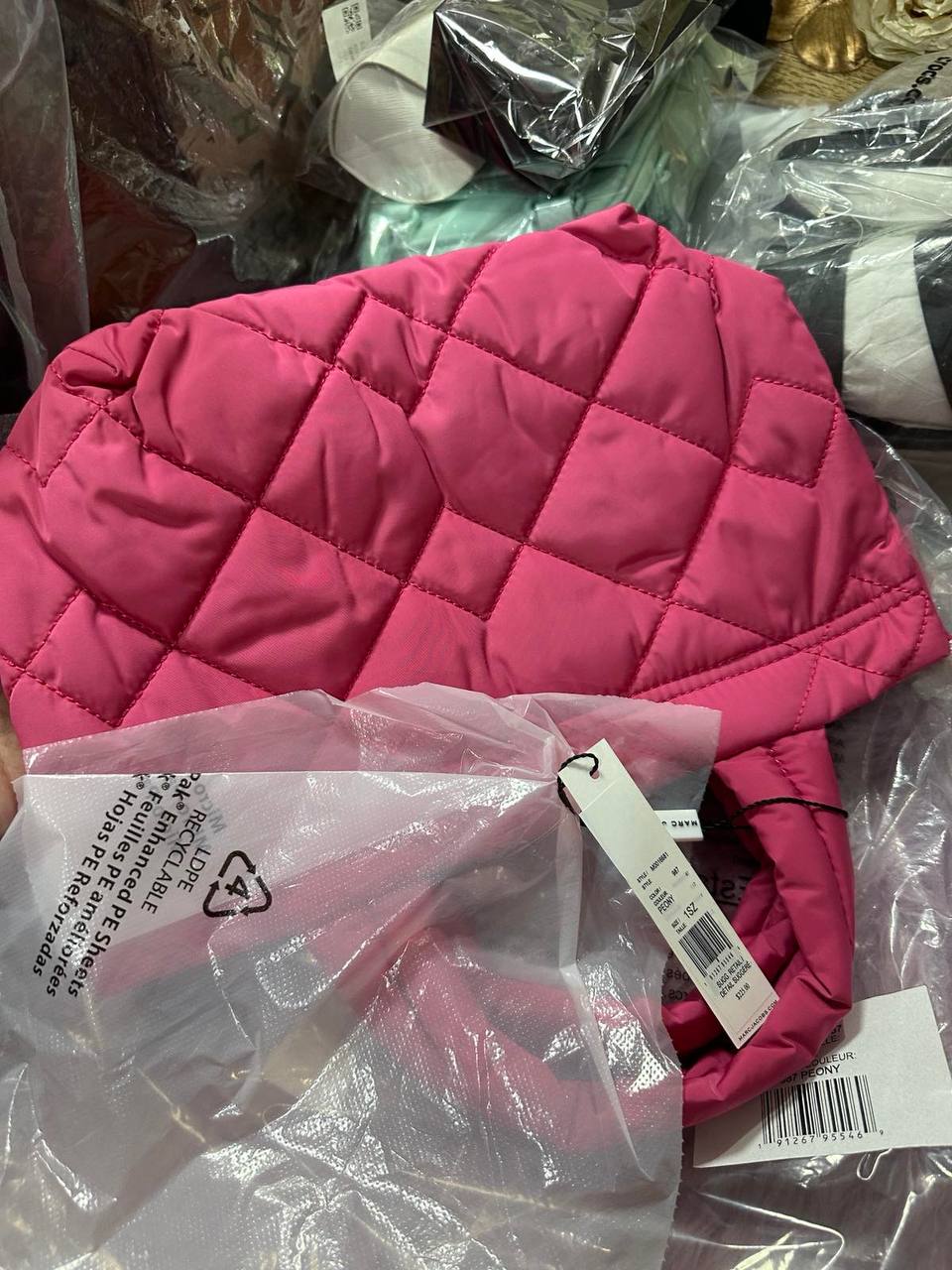 ORIG & IMPORTED Marc Jacobs Quilted Nylon Mini Tote Bag Pink