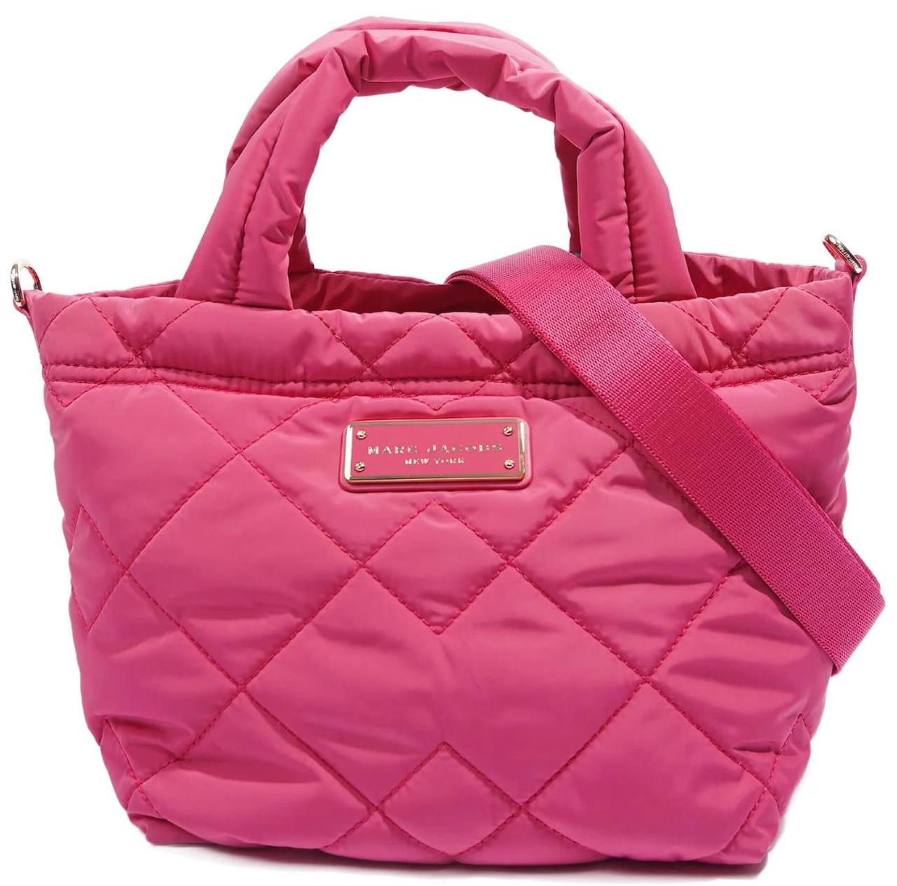 ORIG & IMPORTED Marc Jacobs Quilted Nylon Mini Tote Bag Pink
