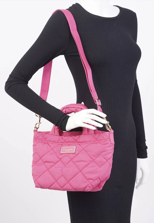 ORIG & IMPORTED Marc Jacobs Quilted Nylon Mini Tote Bag Pink