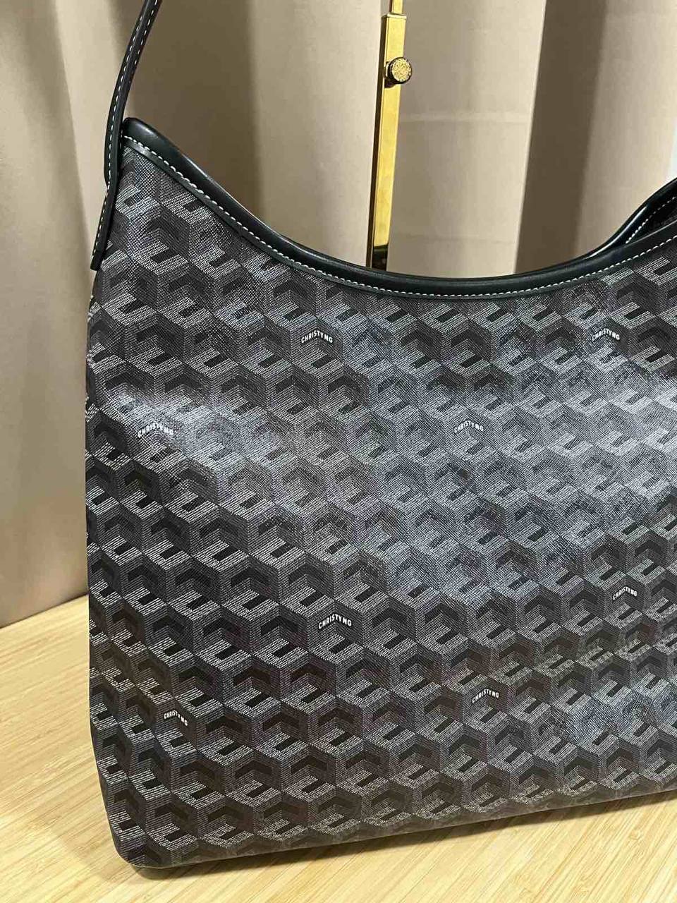 ORIG Preloved Christy Ng Alesso Large Hobo Bag Black