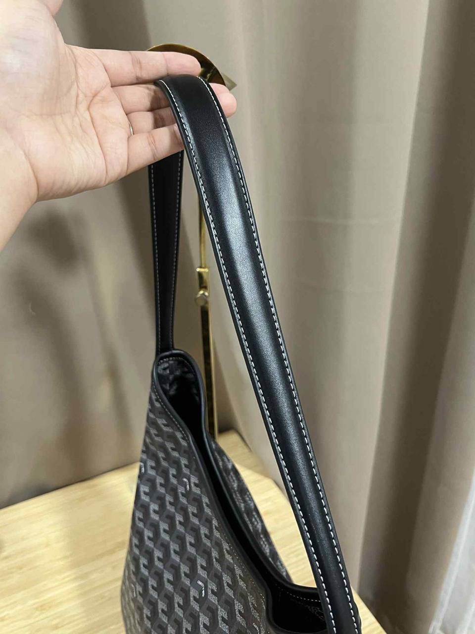 ORIG Preloved Christy Ng Alesso Large Hobo Bag Black