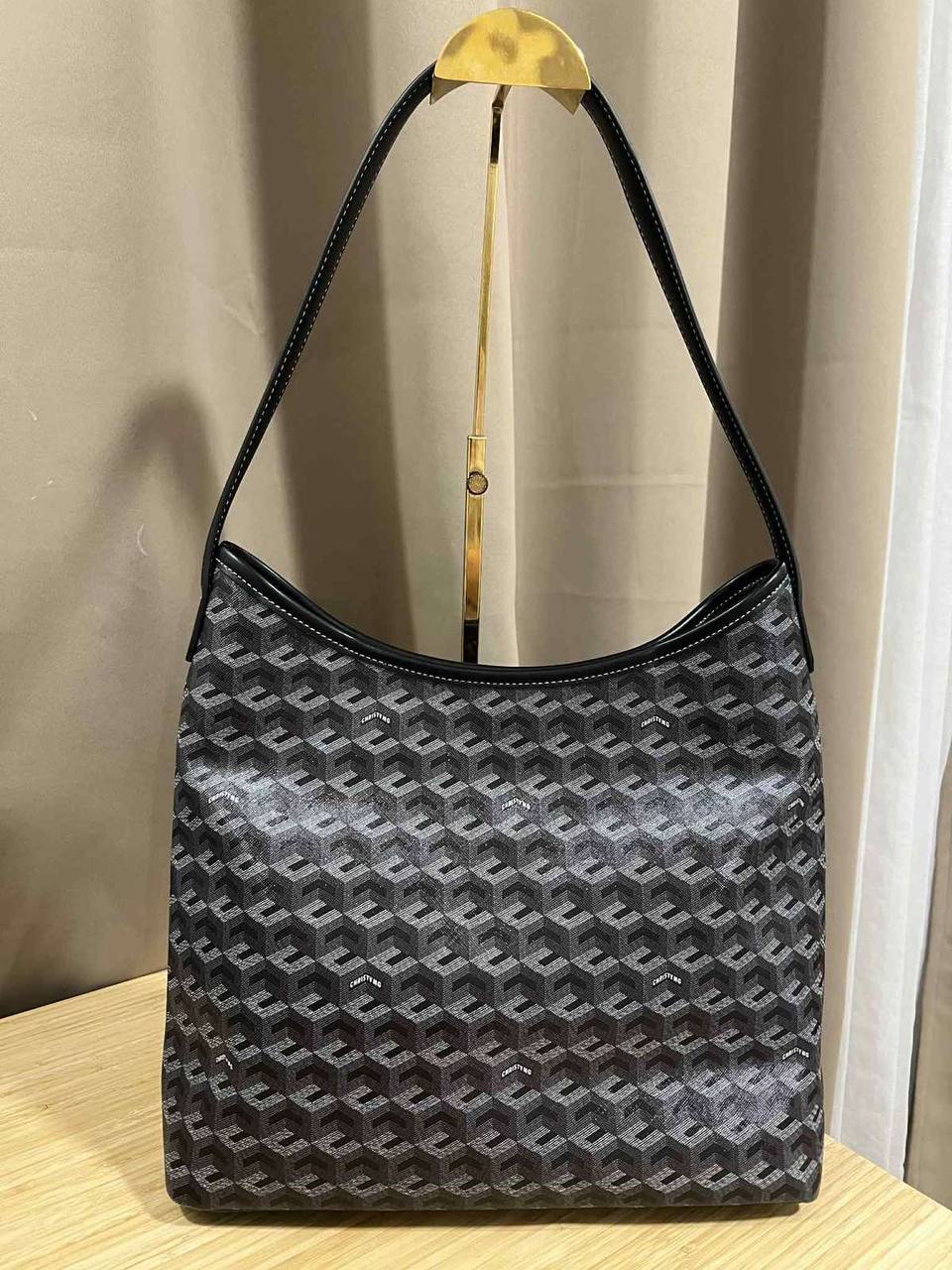 ORIG Preloved Christy Ng Alesso Large Hobo Bag Black