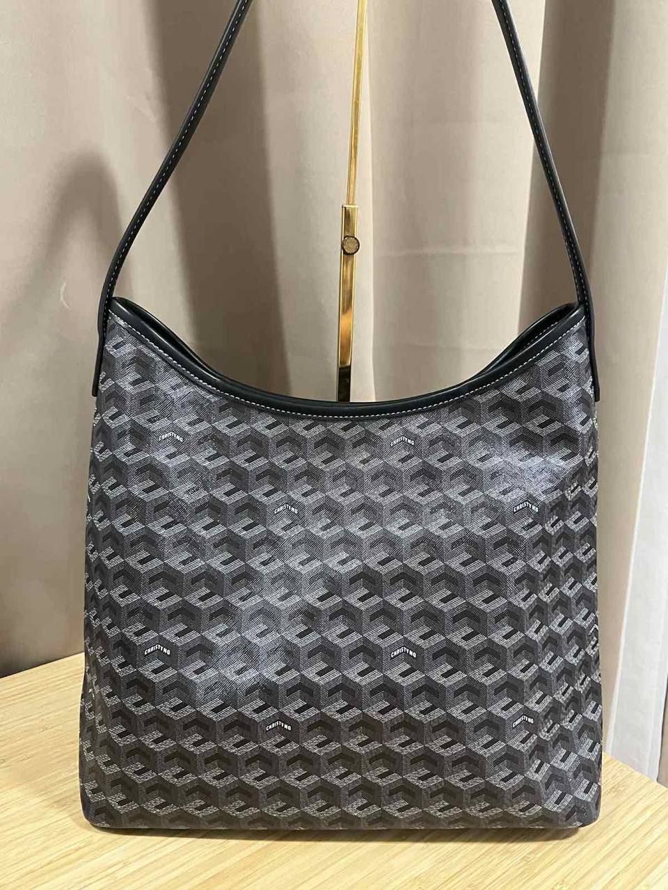 ORIG Preloved Christy Ng Alesso Large Hobo Bag Black