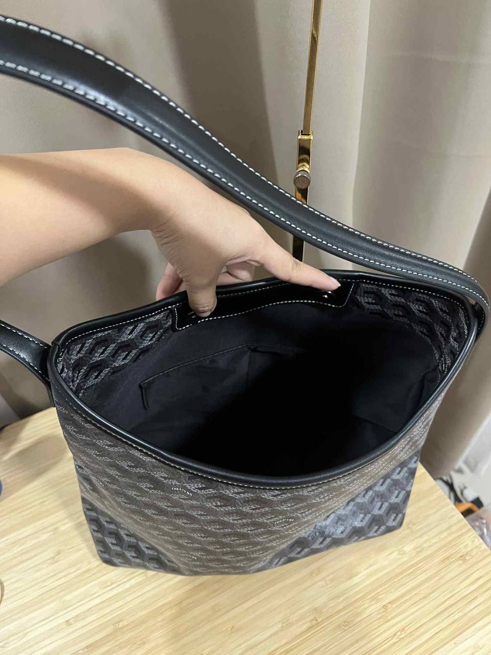 ORIG Preloved Christy Ng Alesso Large Hobo Bag Black