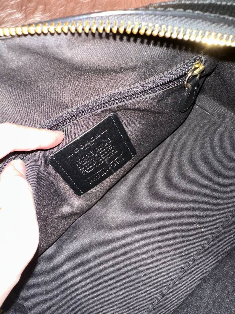ORIG Preloved COACH Rowan Satchel Black Bag