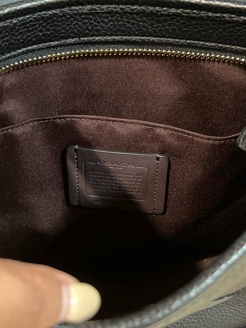 ORIG Preloved COACH Dempsey File Black Bag
