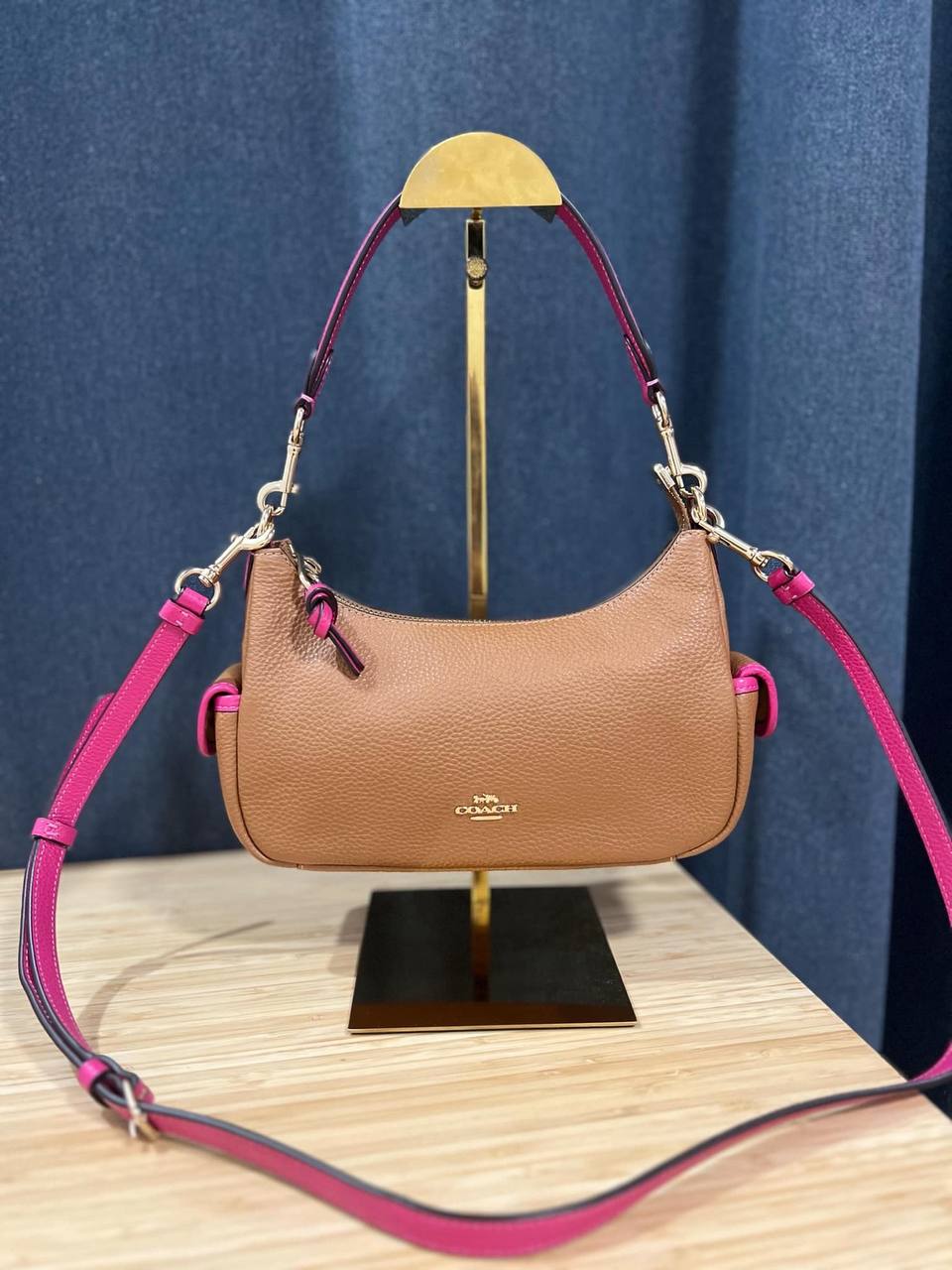 ORIG Preloved COACH Pennie Shoulder Bag 25 Brown Bag