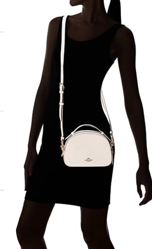 ORIG Preloved COACH RARE Serena Satchel White Chalk Bag