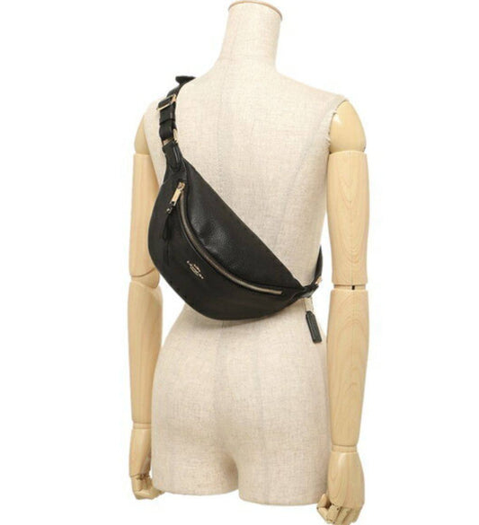 ORIG Preloved COACH Belt Bag Black