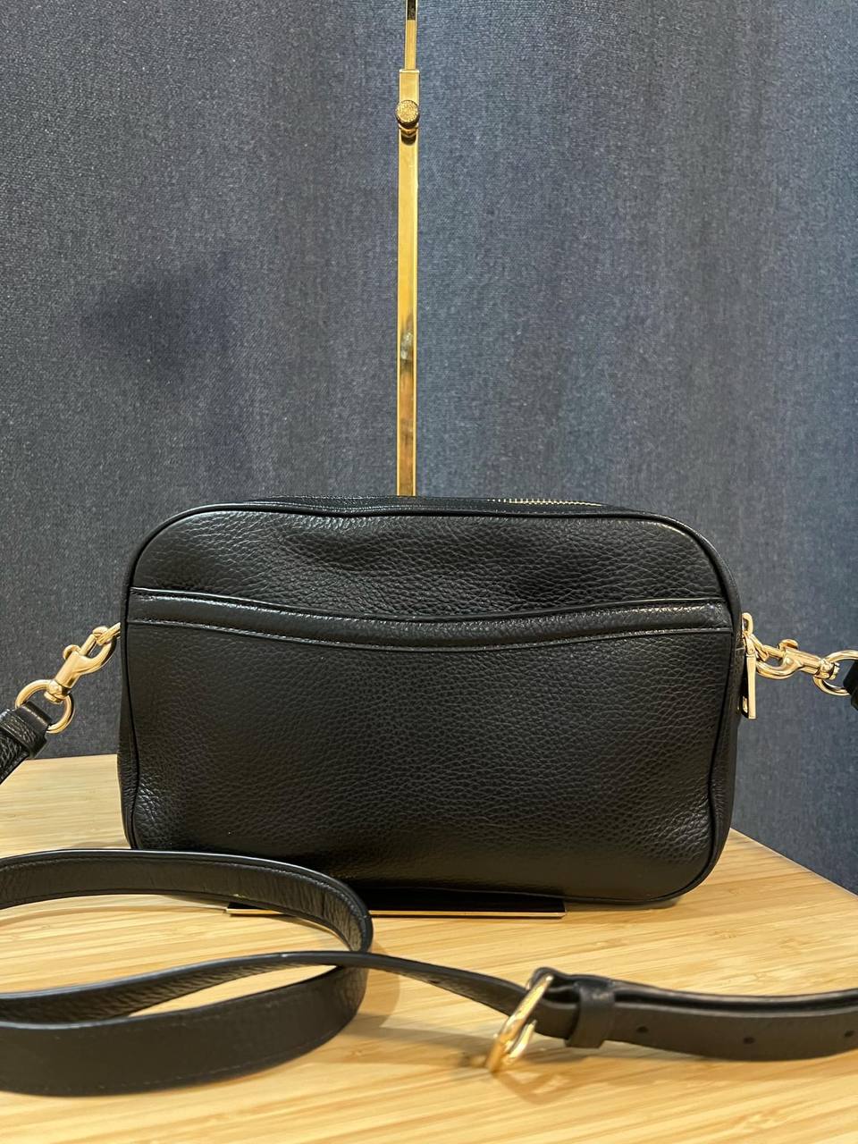 ORIG Preloved COACH Rare Jes Crossbody Double Zip Black Bag