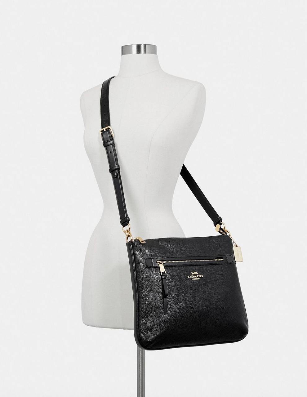 ORIG & IMPORTED COACH Mae File Crossbody Black Bag