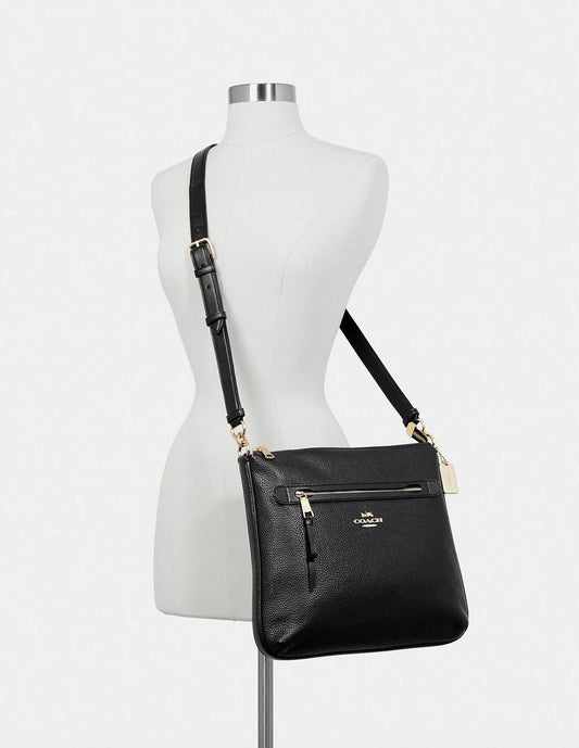 ORIG & IMPORTED COACH Mae File Crossbody Black Bag