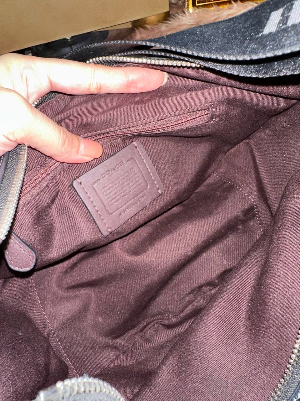 ORIG Preloved COACH Pace Shoulder Black Bag