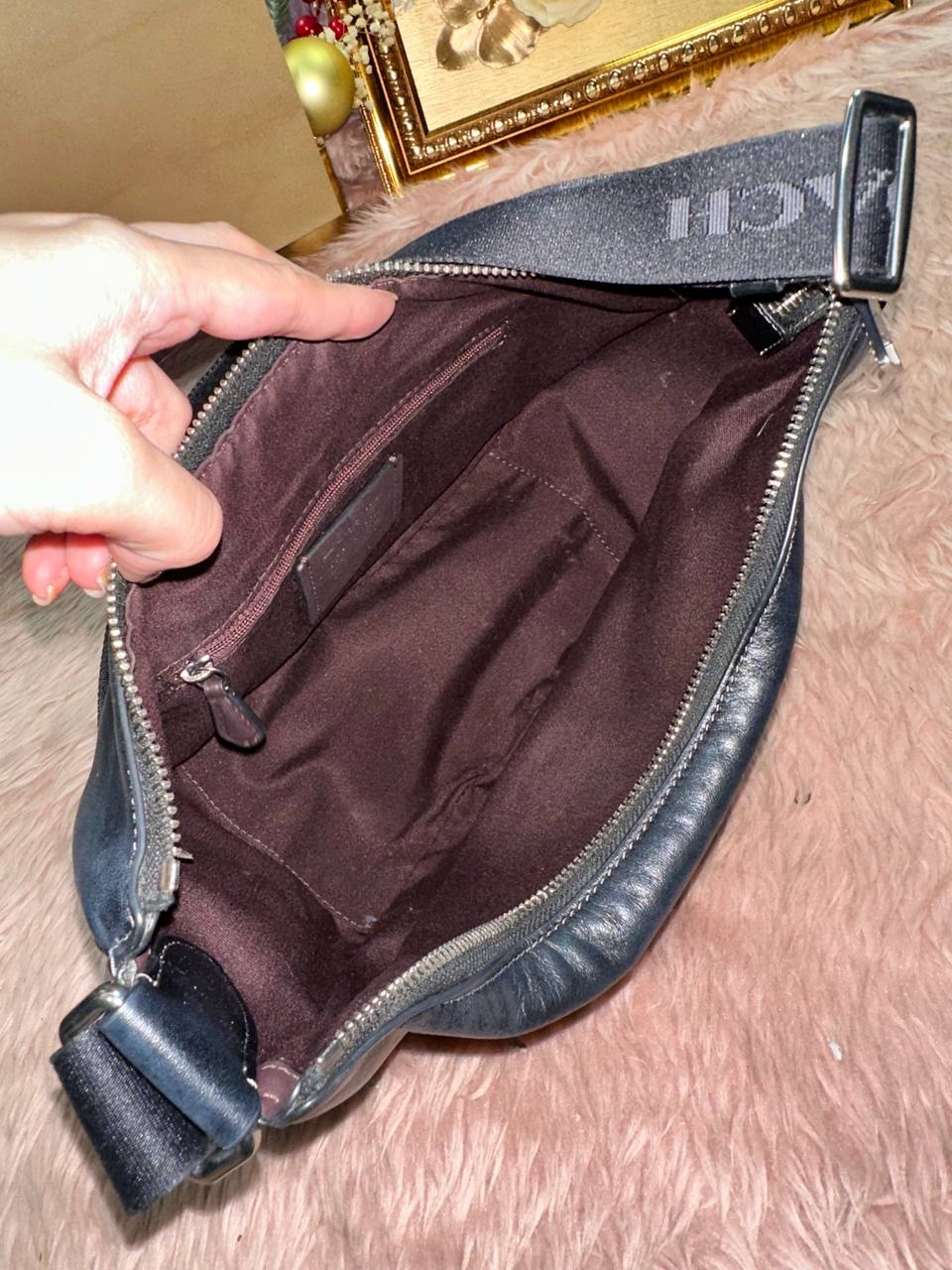ORIG Preloved COACH Pace Shoulder Black Bag