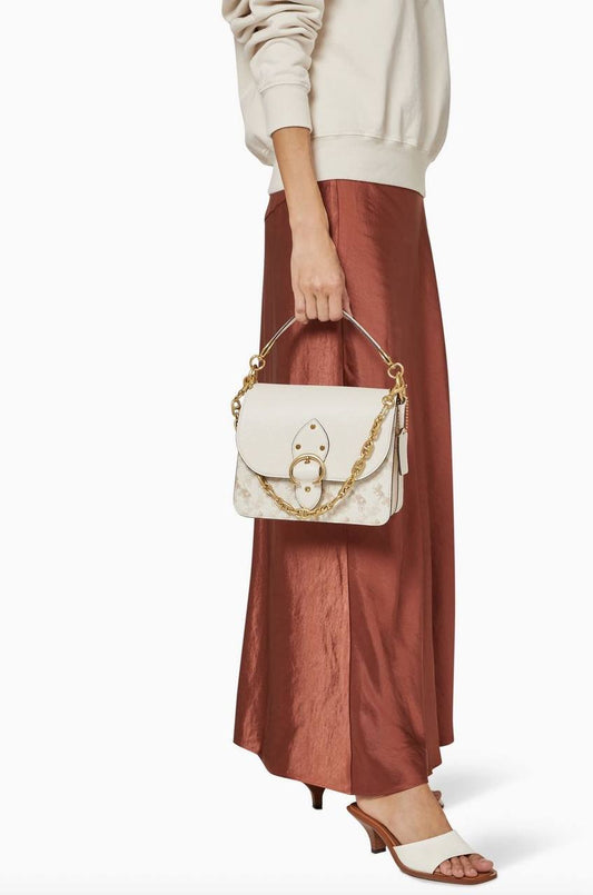 ORIG & IMPORTED COACH Retail Beat Shoulder White Bag