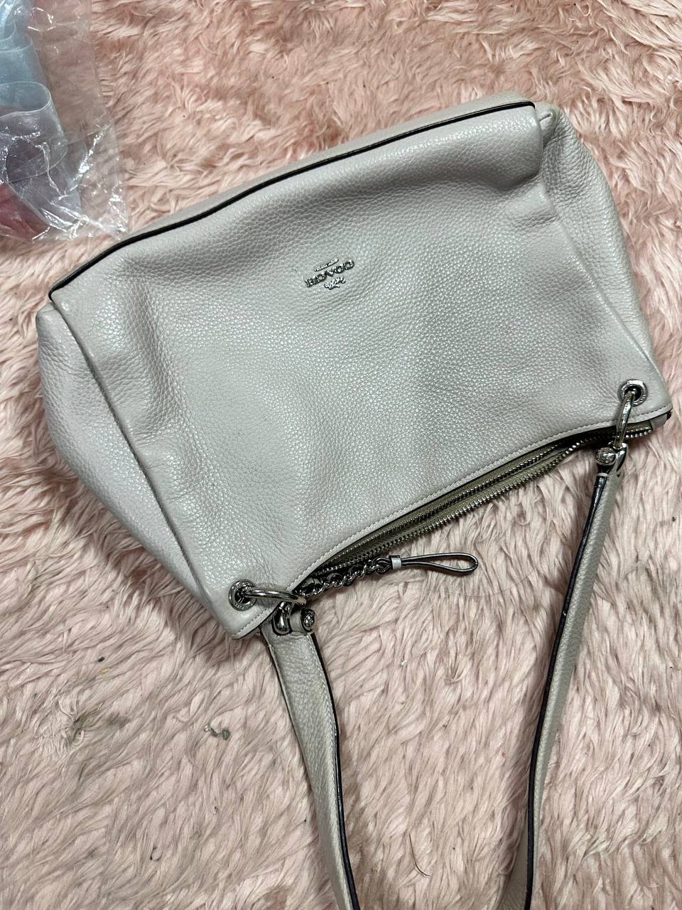 ORIG Preloved COACH Small Mia Shoulder Bag Gray