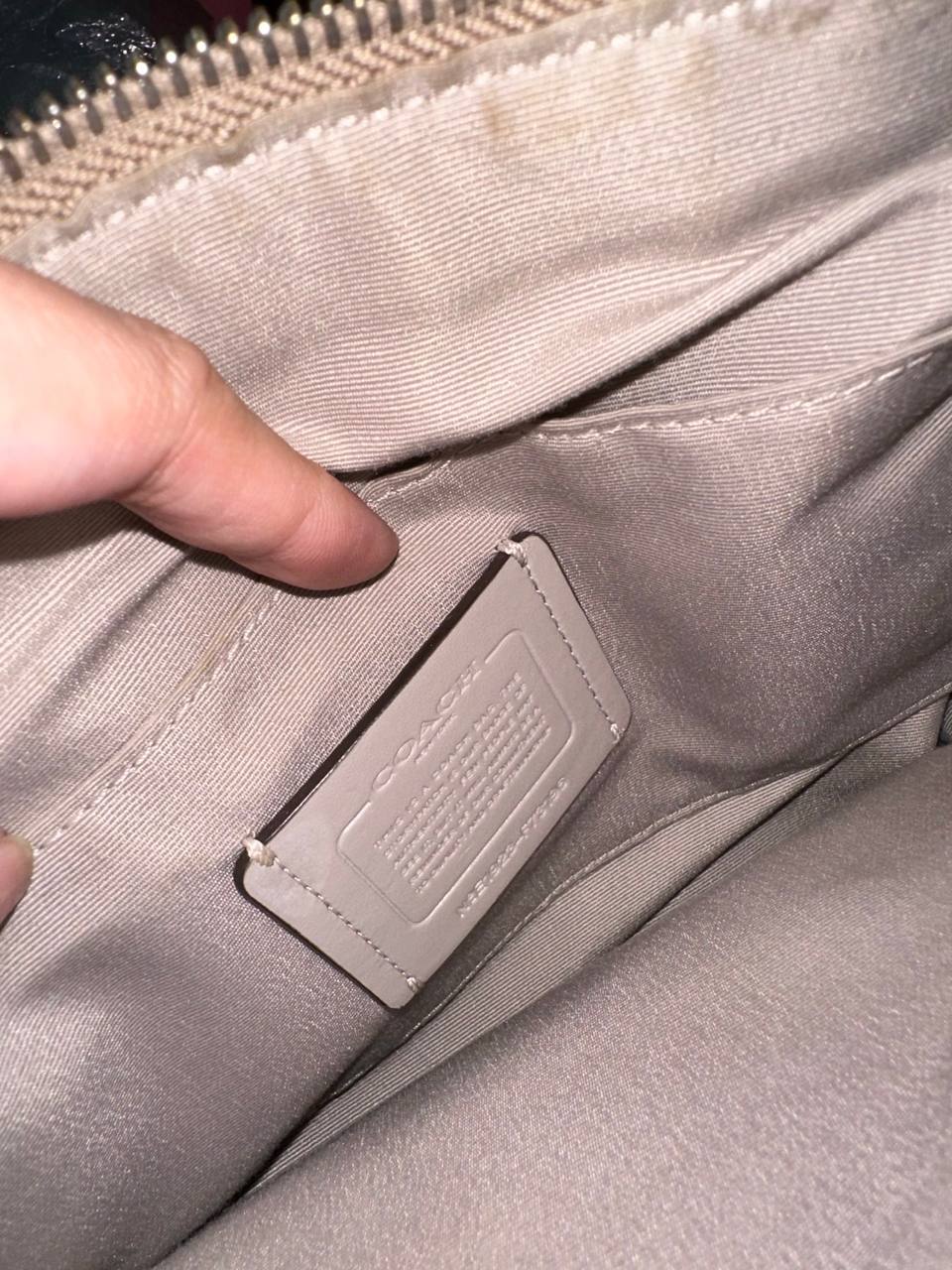 ORIG Preloved COACH Small Mia Shoulder Bag Gray