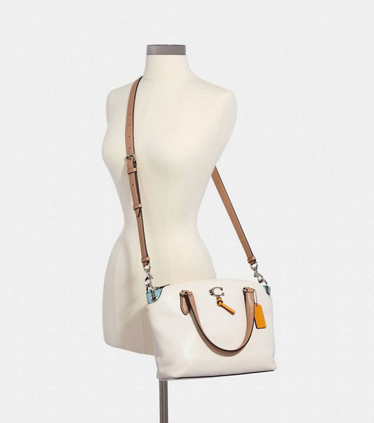 ORIG Preloved COACH Remi Satchel White Bag