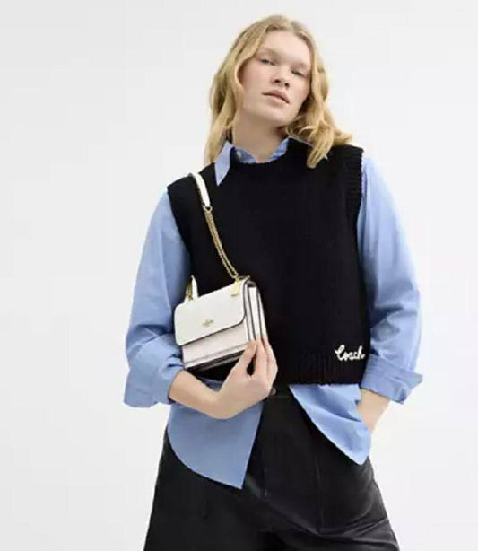 ORIG & IMPORTED Coach Mini Klare Crossbody Small Bag In Signature Canvas in GLACIER WHITE