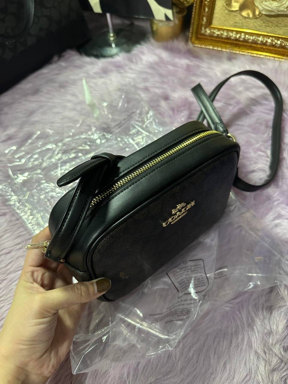 ORIG & IMPORTED Coach Mini Jamie Camera Bag In Signature Canvas Walnut Brown
