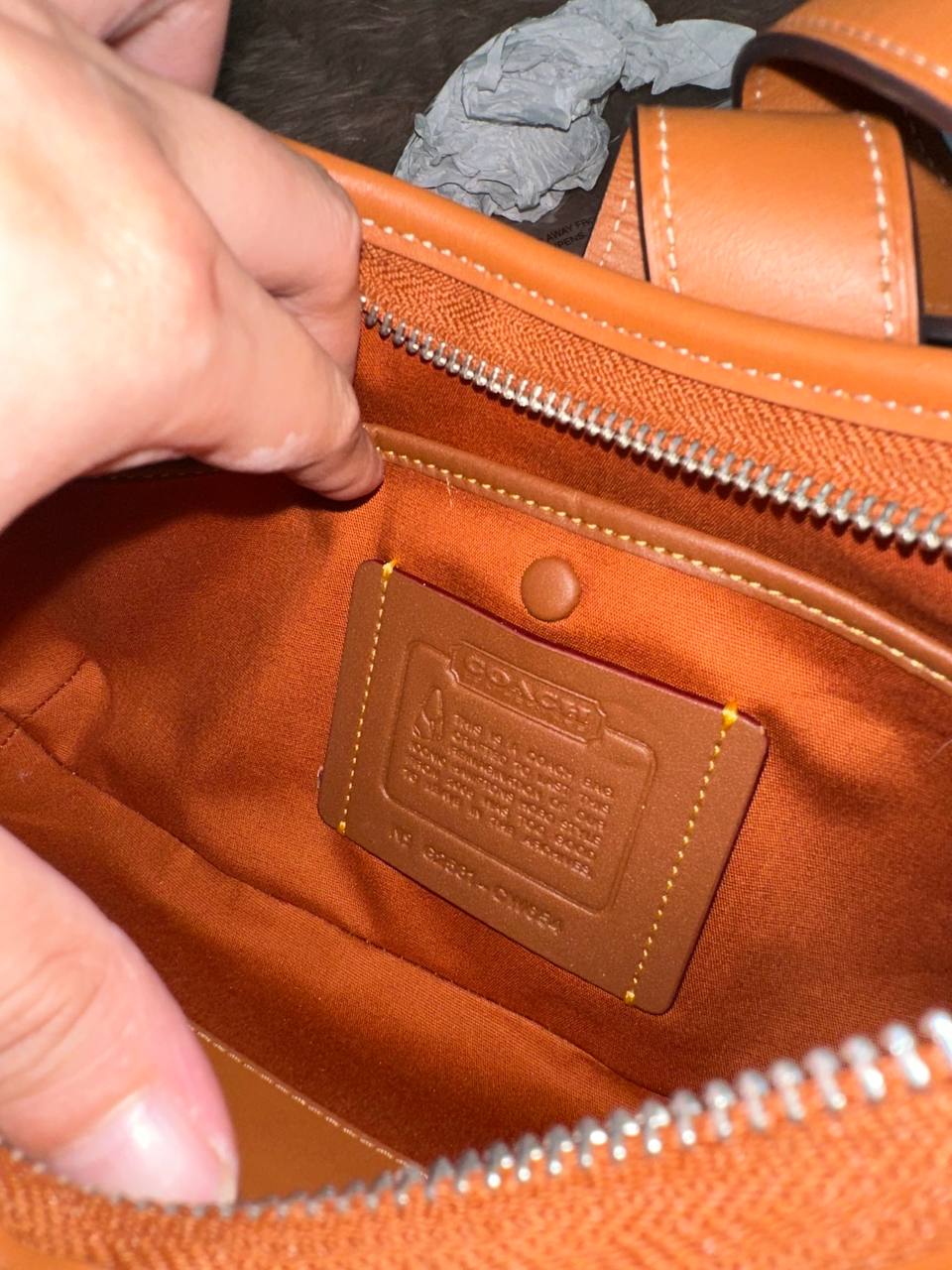 ORIG & IMPORTED COACH Retail Hamptons Hobo Small Shoulder Brown Bag