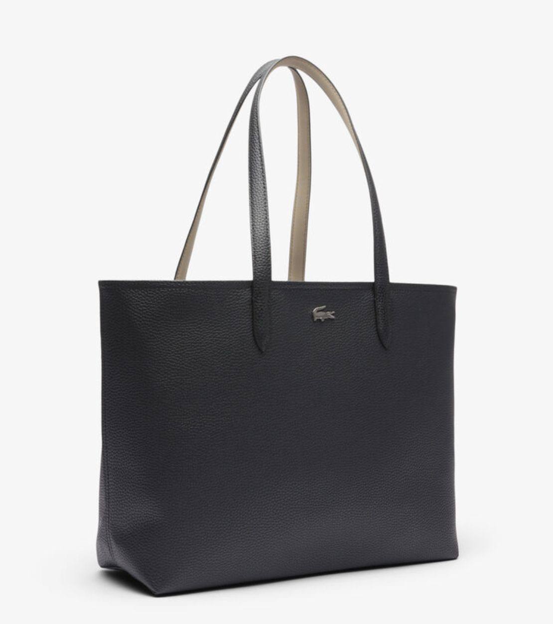 ORIG & IMPORTED Lacoste Anna Zipped Tote Black Large Bag