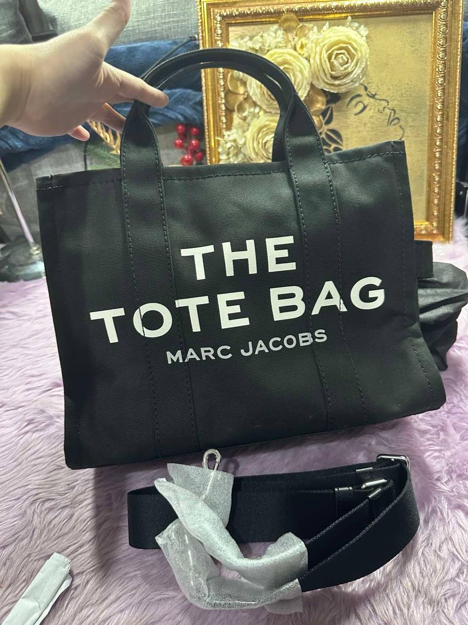 ORIG & IMPORTED Marc Jacobs MJ The Canvas Medium Tote Black Bag