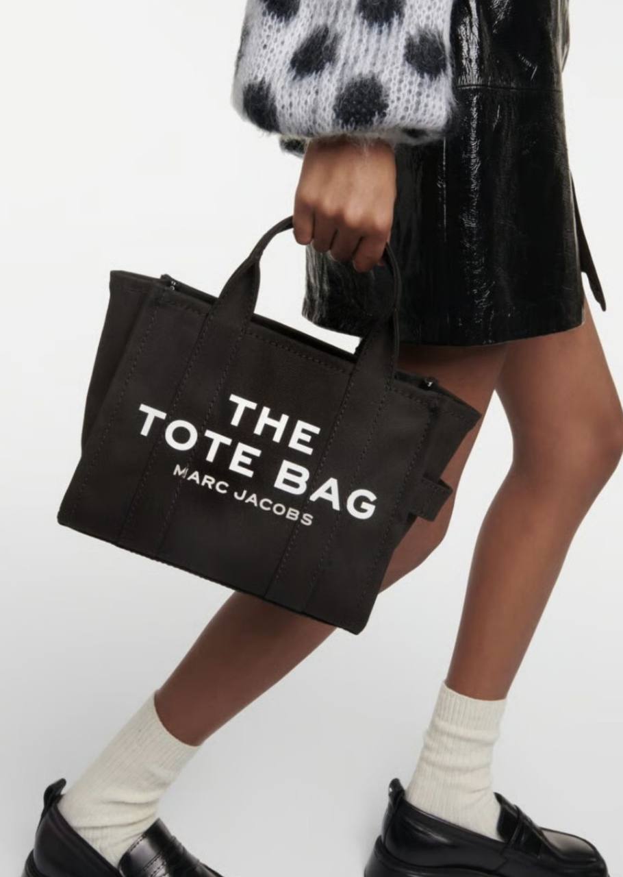 ORIG & IMPORTED Marc Jacobs MJ The Canvas Medium Tote Black Bag