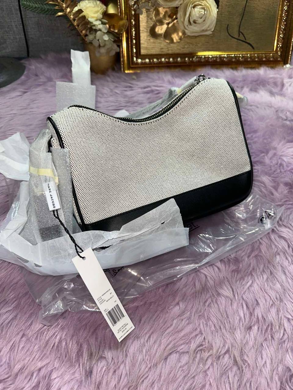 ORIG & IMPORTED Marc Jacobs MJ Drifter Small Hobo Bag Black/White