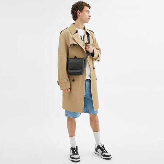 ORIG & IMPORTED COACH Lucas Crossbody Bag - Pebbled Leather/Black