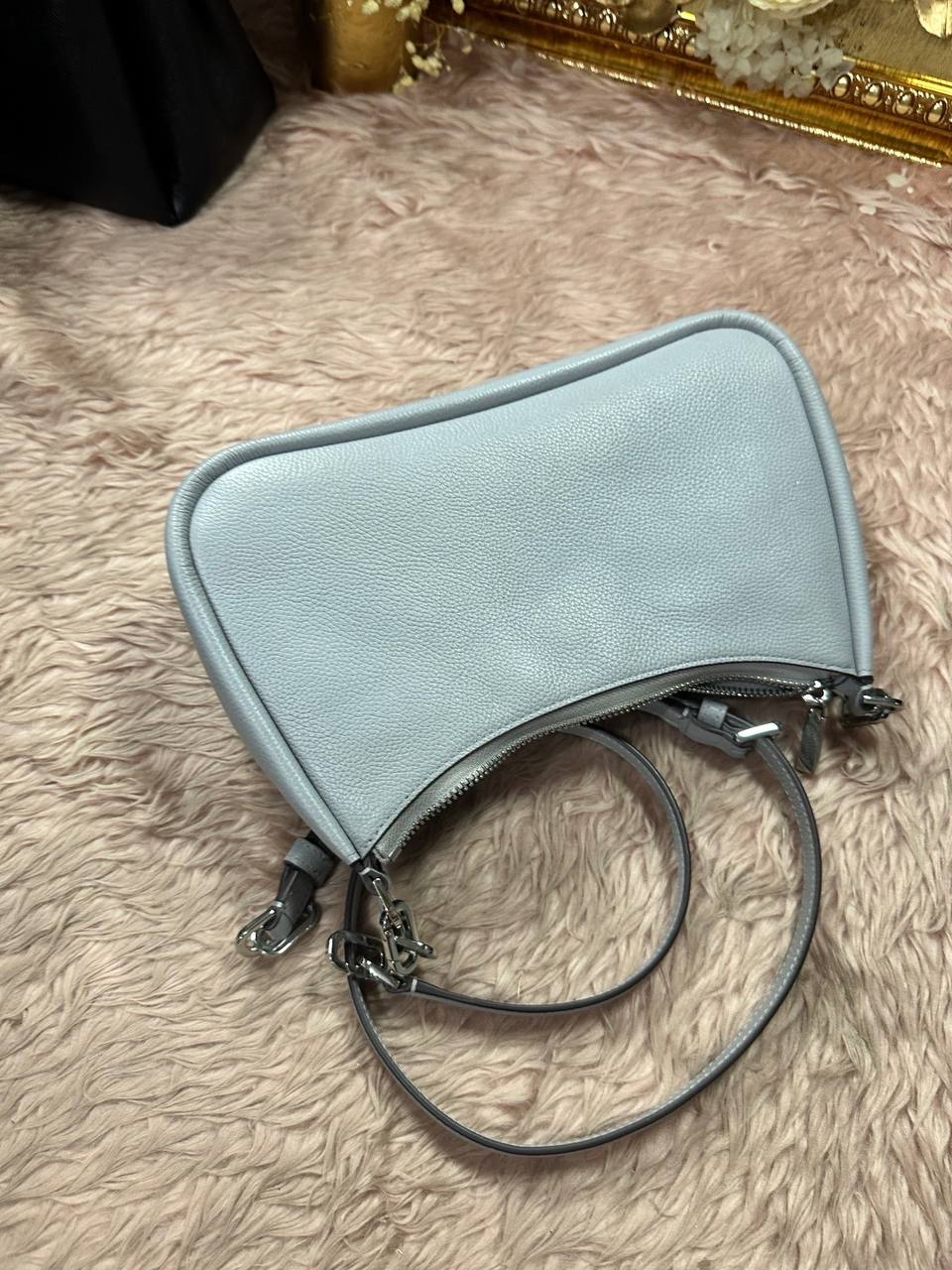 ORIG Preloved Kate Spade KS Kayla Small Convertible Shoulder Bag Gray