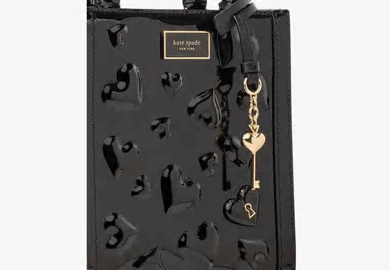 ORIG & IMPORTED Kate Spade KS Key To My Heart Manhattan Mini Tote