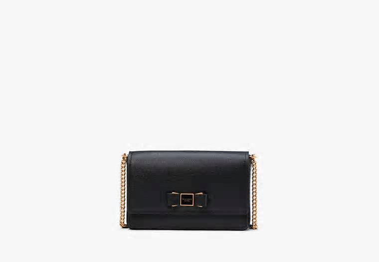 ORIG & IMPORTED Kate Spade KS Morgan Bow Embellished Flap Chain Wallet