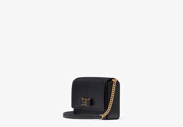 ORIG & IMPORTED Kate Spade KS Morgan Bow Embellished Flap Chain Wallet