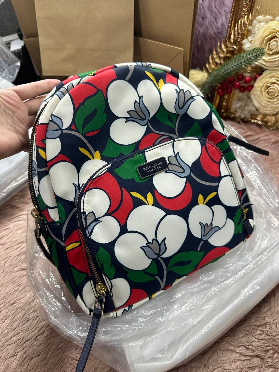 ORIG & IMPORTED Kate Spade KS Dawn Breezy Floral Medium Nylon Backpack