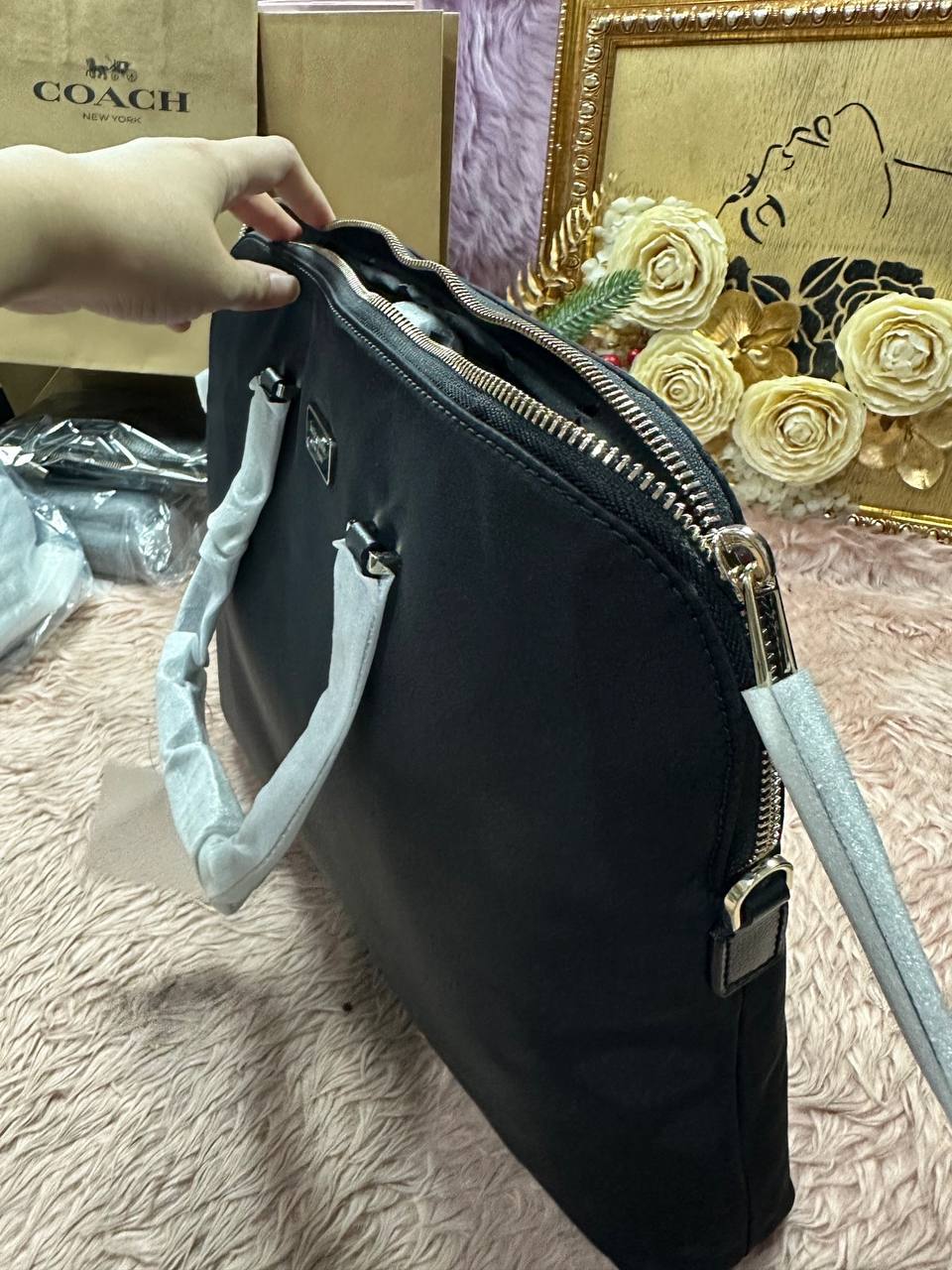 ORIG & IMPORTED Kate Spade KS Dawn Laptop Nylon Bag in Black